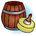 wooden keg