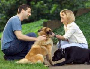 Socializing dogs with men and women